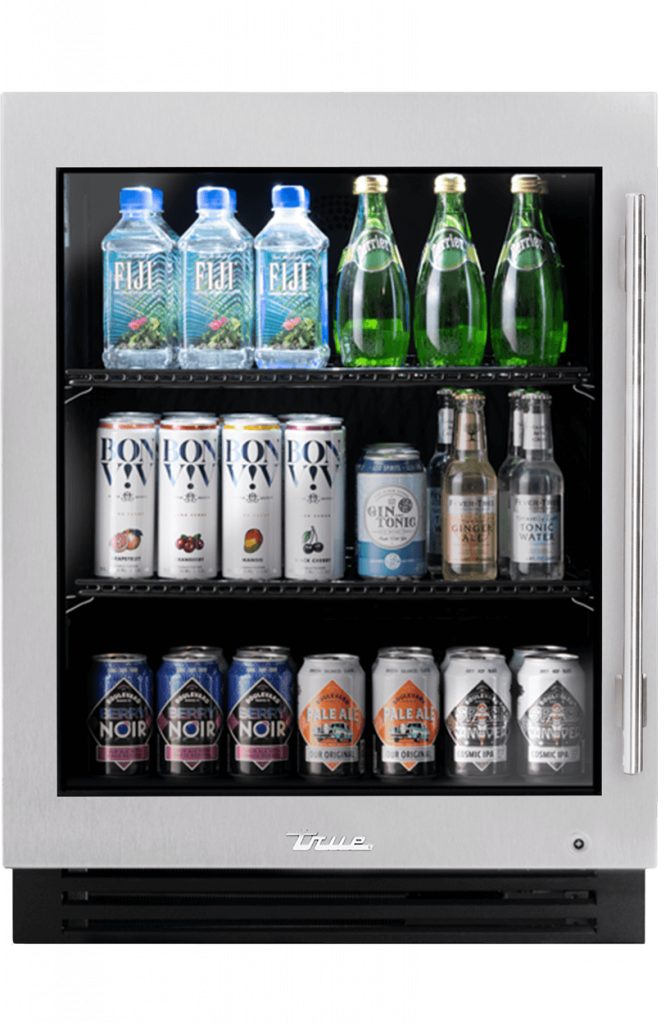 True Residential 24″ ADA Height Undercounter Refrigerator Stainless Glass - Stainless Steel (TURADA24LGAS)