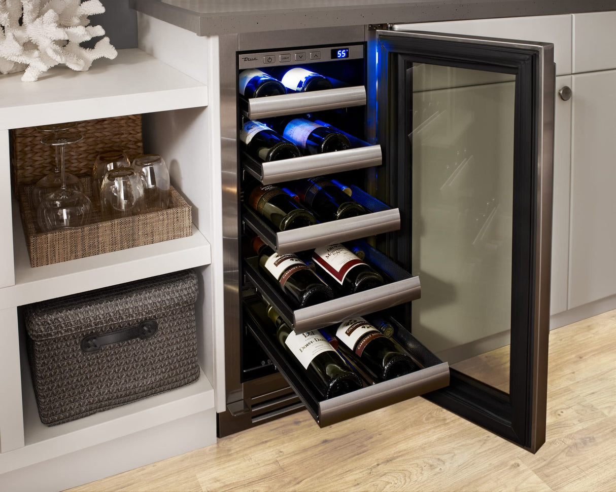 TRUE RESIDENTIAL 15″ Wine Cabinet Stainless Glass - Stainless Steel (TWC15LSGC)