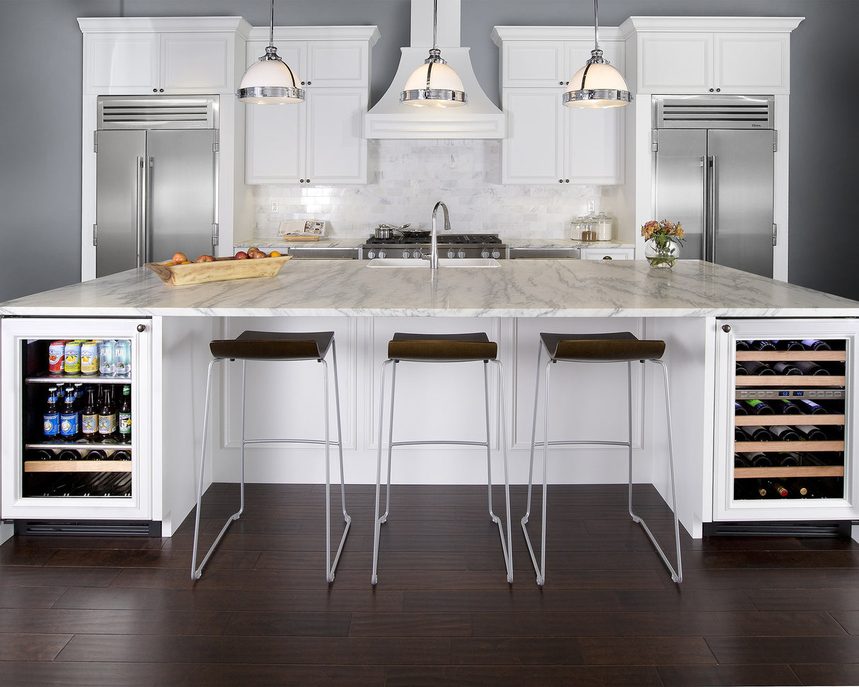 True Residential 24″ Dual Zone Wine Cabinet Stainless Glass - Stainless Steel (TWC24DZLSGC)