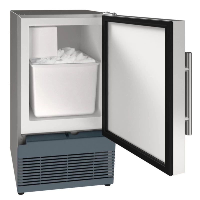 U-Line 15" Crescent Ice Maker in Black Solid - Black Solid (UACR015BS01A)