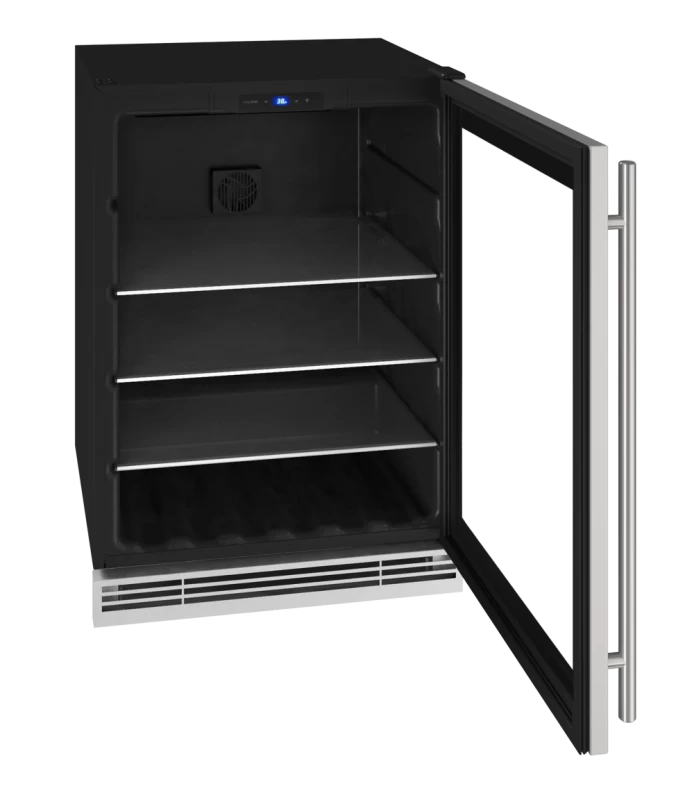 U-Line 24" Beverage Center in Stainless Frame - Stainless & Glass (UHBV024SG01A)