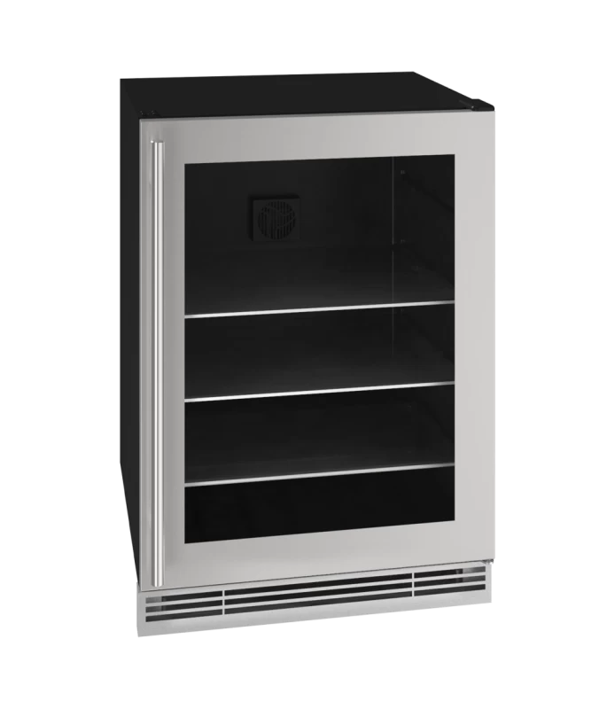U-Line 24" Beverage Center in Stainless Frame - Stainless & Glass (UHBV024SG01A)