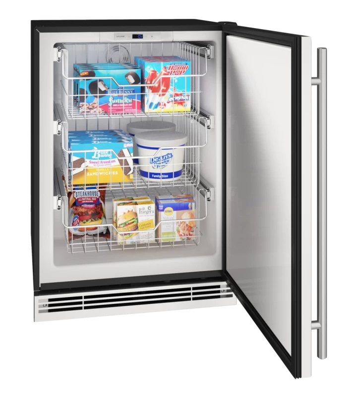 U-Line 24" Convertible Freezer in Integrated Solid - Other (UHFZ124IS01B)