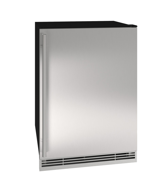 U-Line 24" Convertible Freezer in Stainless Solid - Stainless Solid (UHFZ124SS01B)