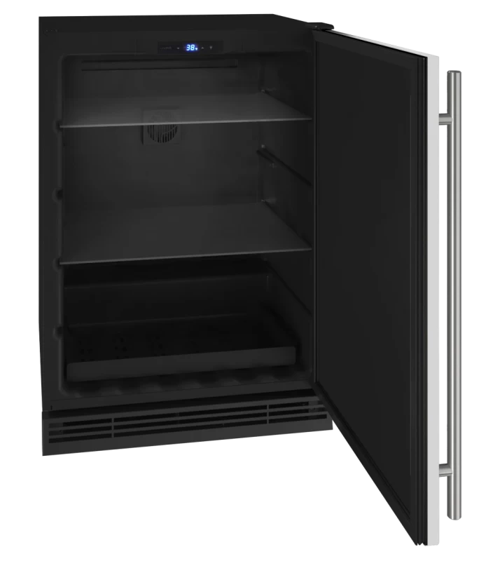 U-Line 24" Refrigerator in Stainless Solid - Stainless Solid (UHRE124SS01A)