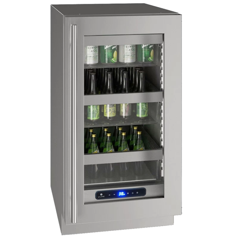 U-Line 18" Refrigerator in Stainless Frame - Other (UHRE518SG01A)