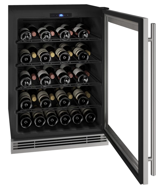 U-Line 24" Wine Refrigerator in Stainless Frame - Stainless Frame (UHWC024SG01A)