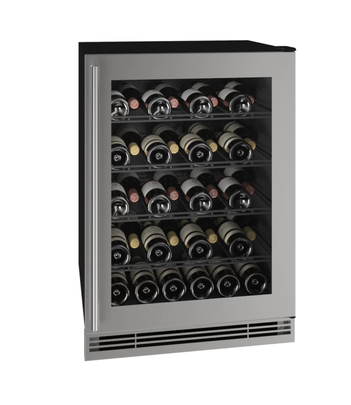 U-Line 24" Wine Refrigerator in Stainless Frame - Stainless Frame (UHWC024SG01A)