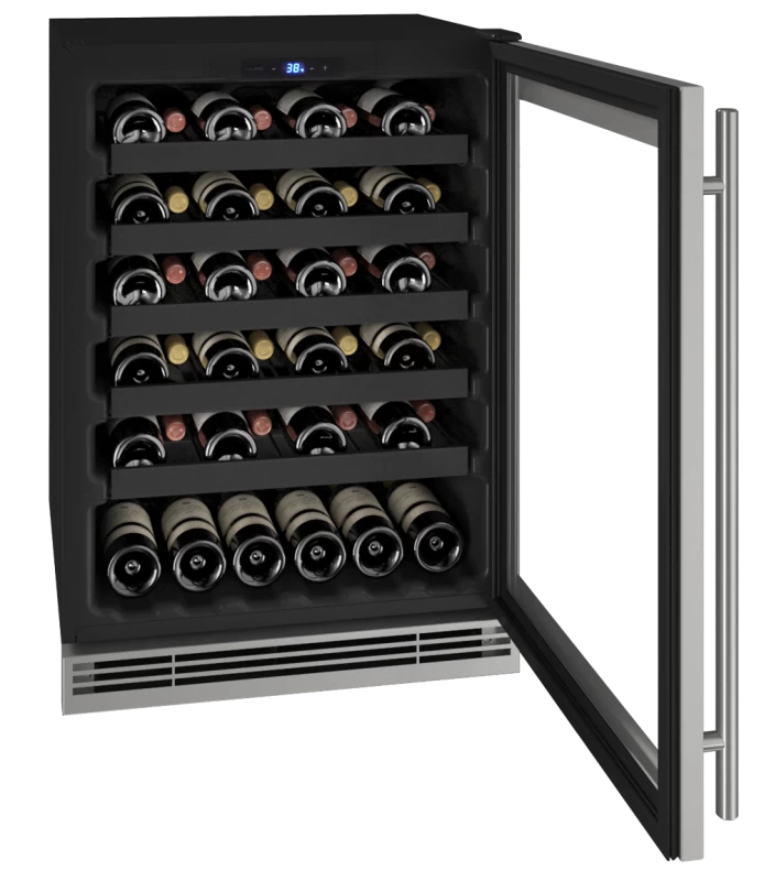 U-Line 24" Wine Refrigerator in Stainless Frame - Stainless & Glass (UHWC124SG01A)