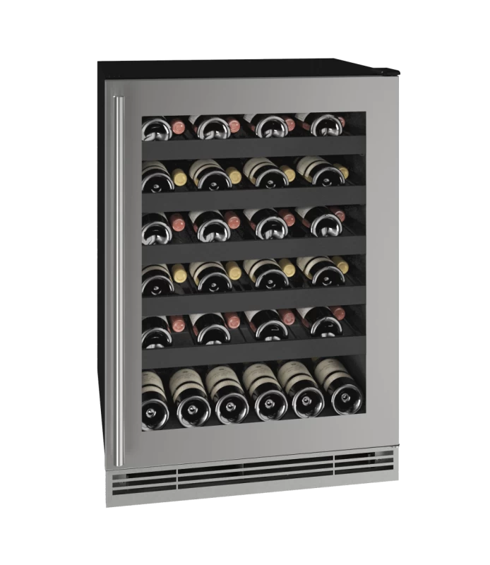U-Line 24" Wine Refrigerator in Stainless Frame - Stainless & Glass (UHWC124SG01A)