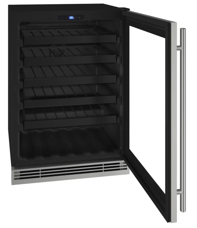 U-Line 24" Wine Refrigerator in Stainless Frame - Stainless & Glass (UHWC124SG01A)