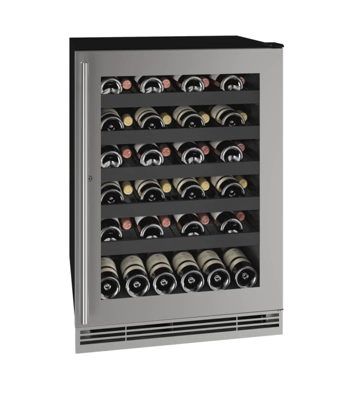 U-Line 24" Wine Refrigerator in Stainless Frame - Stainless & Glass (UHWC124SG01A)