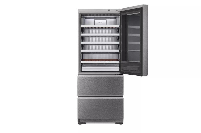 LG Signature LG SIGNATURE 15 cu. ft. Smart wi-fi Enabled InstaView® Wine Cellar Refrigerator - Ref Signature Textured Steel (URETC1408N)