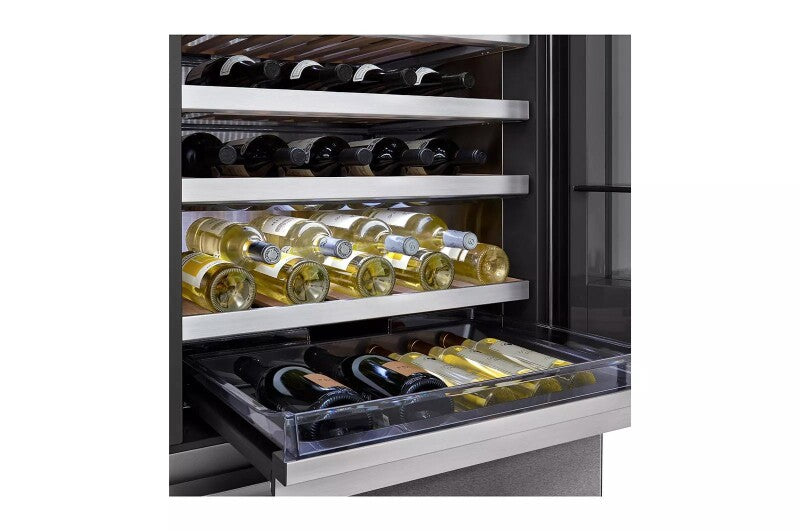 LG Signature LG SIGNATURE 15 cu. ft. Smart wi-fi Enabled InstaView® Wine Cellar Refrigerator - Ref Signature Textured Steel (URETC1408N)