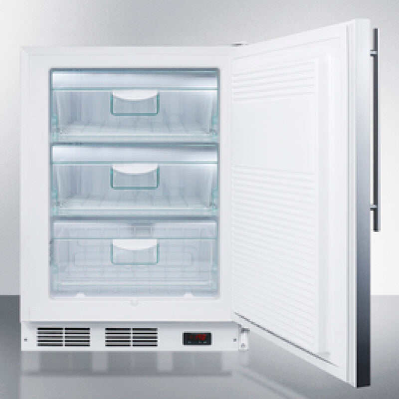 SUMMIT 24" Wide Built-In All-Freezer, ADA Compliant - Stainless Steel (VT65MLBISSHVADA)