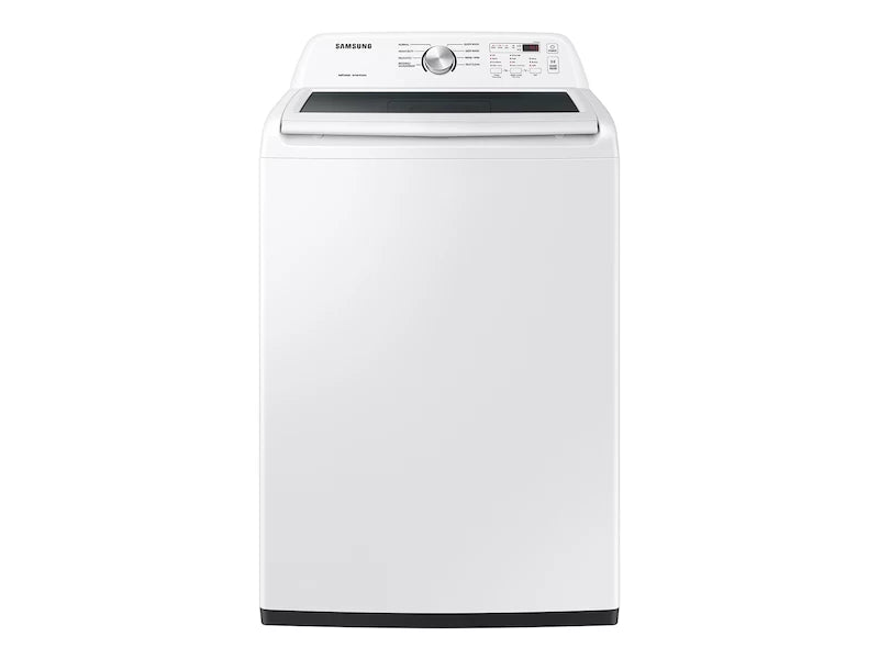 SAMSUNG 4.4 cu. ft. Top Load Washer with ActiveWave™ Agitator and Soft-Close Lid in White - White (WA44A3205AWA4)