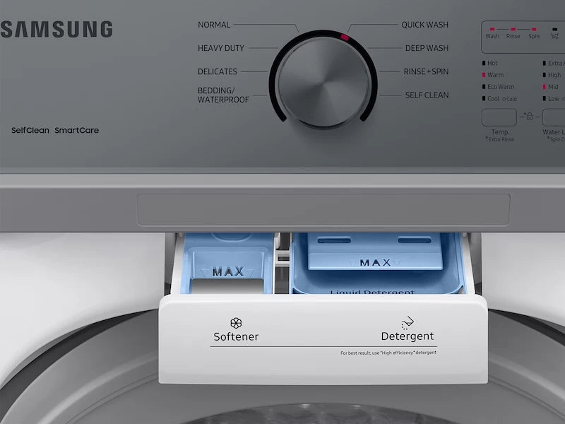Samsung 4.4 cu. ft. Top Load Washer with ActiveWave™ Agitator and Soft-Close Lid in White - Other (WA44A3205AWA4)