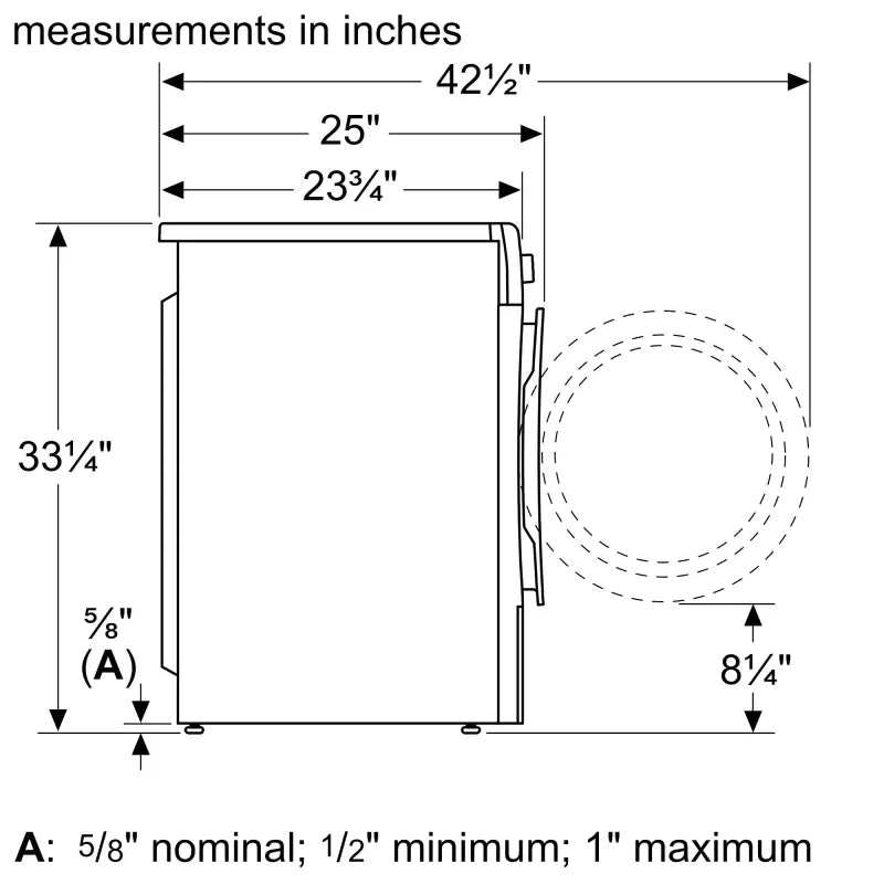 Bosch Bosch 800 Series Compact Washer 24" 1400 rpm - White (WAW285H2UC)