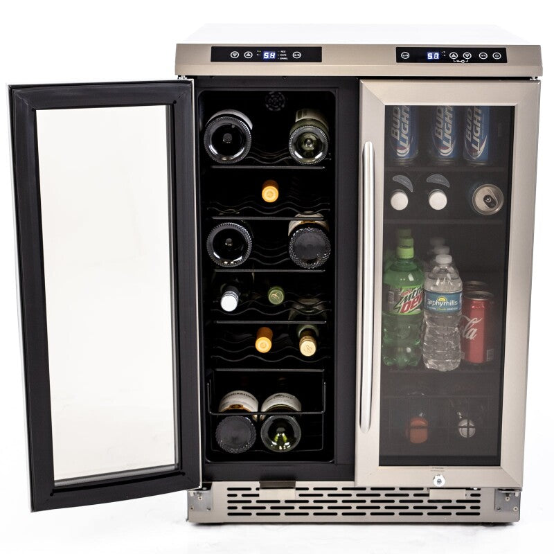 AVANTI Avanti 19 Bottle/66 Can Dual-Zone Wine & Beverage Center - Stainless Steel (WBV19DZ)