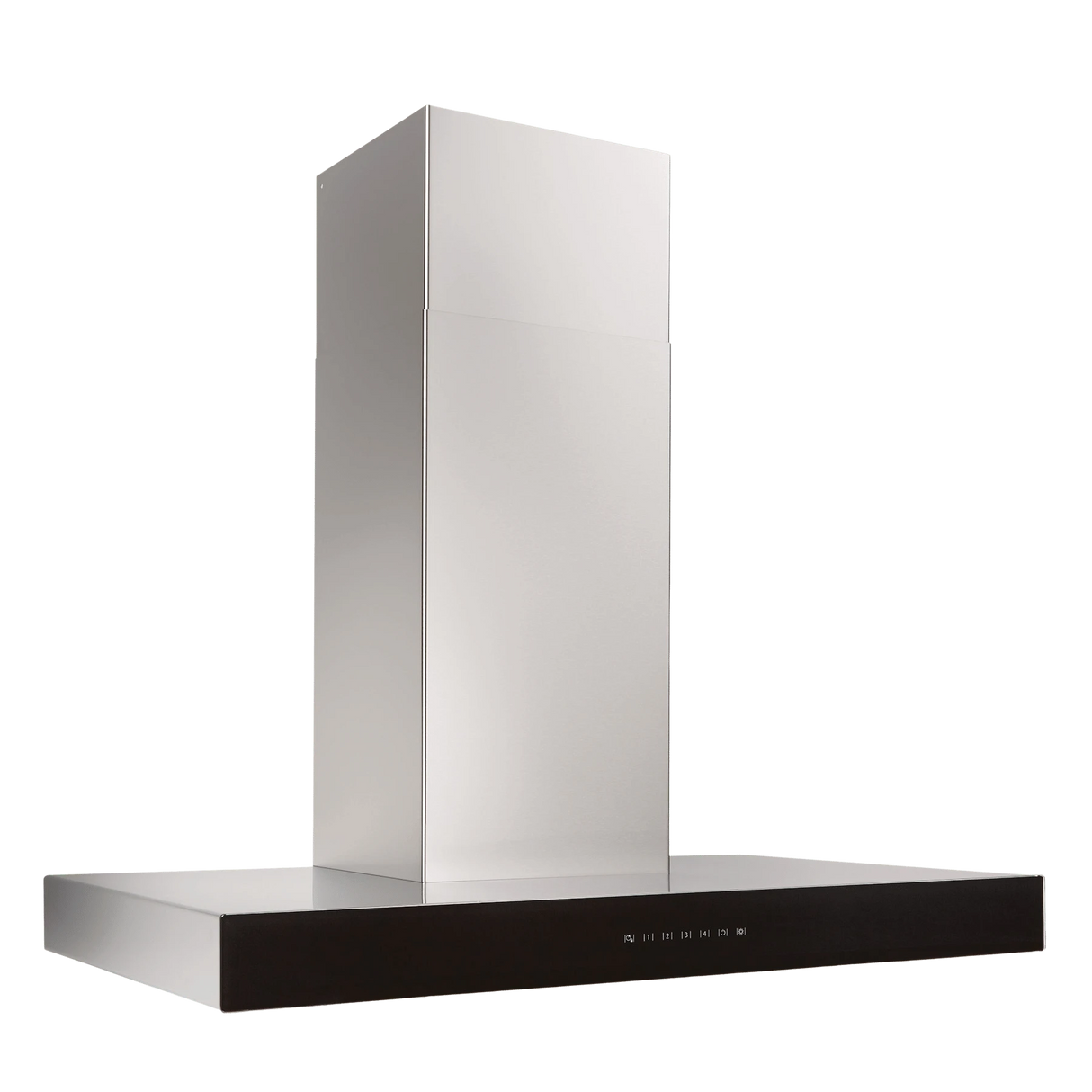 BEST RANGE HOODS 36-inch 650 Max Blower Cfm Stainless Steel Chimney Range Hood With Purled™ Light System And Black Glass (wcb3 Series) - Stainless Steel and Black Glass (WCB3I36SBB)