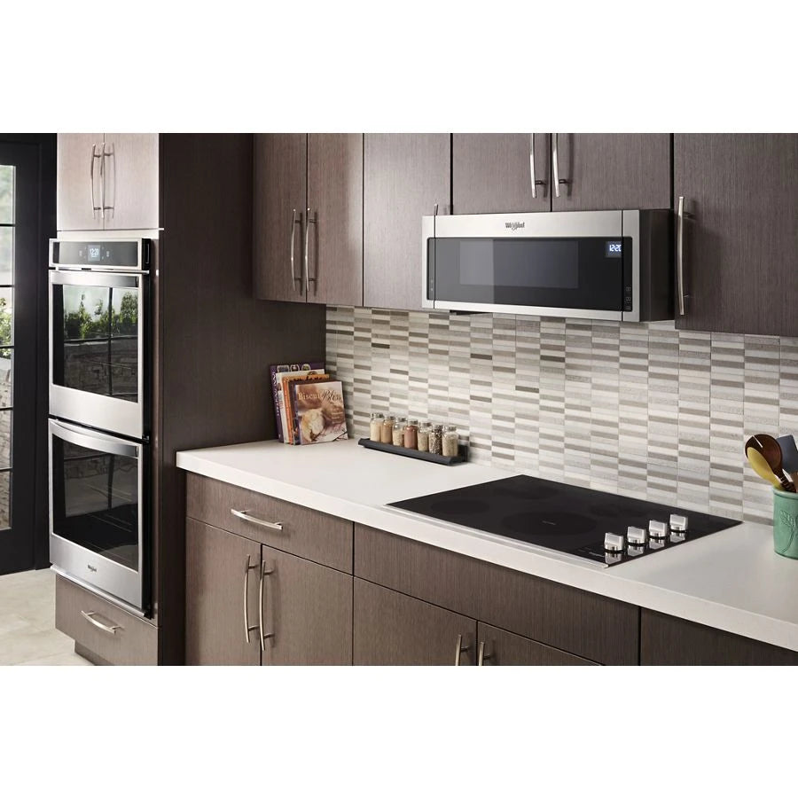 WHIRLPOOL 30-inch Electric Ceramic Glass Cooktop with Dual Radiant Element - Stainless Steel (WCE55US0HS)