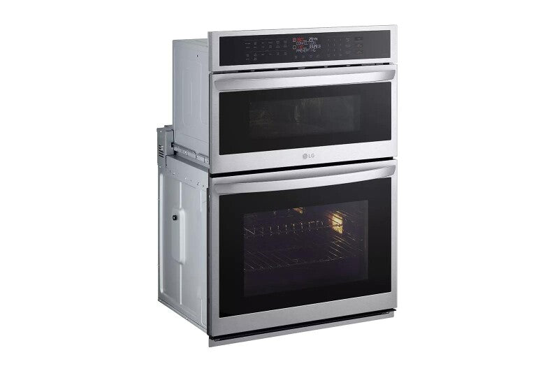 LG 1.7/4.7 Cu. Ft. Smart Combination Wall Oven With Convection And Air Fry - Print Proof Stainless Steel (WCEP6423F)