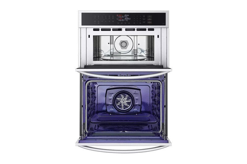 LG 1.7/4.7 Cu. Ft. Smart Combination Wall Oven With Convection And Air Fry - Print Proof Stainless Steel (WCEP6423F)