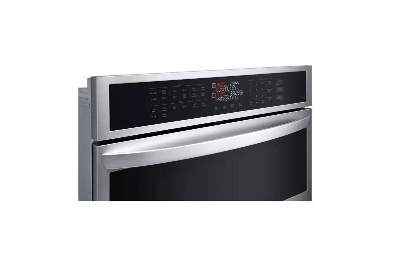 LG 1.7/4.7 Cu. Ft. Smart Combination Wall Oven With Convection And Air Fry - Print Proof Stainless Steel (WCEP6423F)