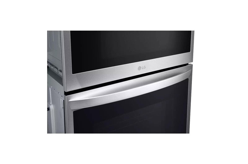 LG 1.7/4.7 Cu. Ft. Smart Combination Wall Oven With Convection And Air Fry - Print Proof Stainless Steel (WCEP6423F)