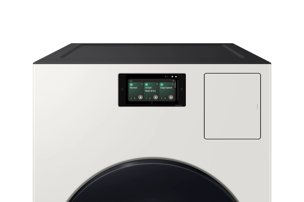 Samsung AI Home 7" LCD Display | AI OptiWash™ and Dry | 5.3 cu.ft. - Ivory (WD53DBA900HYA1)