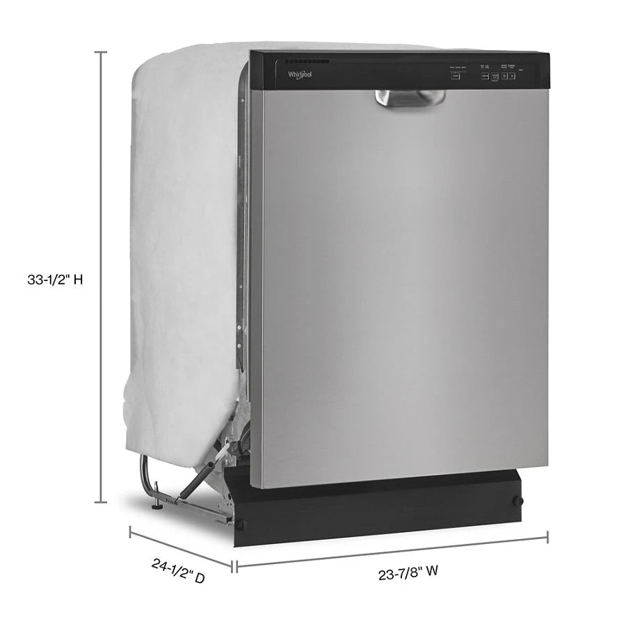 WHIRLPOOL ENERGY STAR® Certified Quiet Dishwasher with Heated Dry - Stainless Steel (WDF332PAMS)