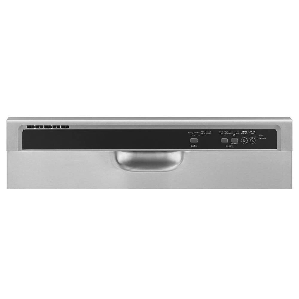 Whirlpool ENERGY STAR® certified dishwasher with 1-Hour Wash cycle - Monochromatic Stainless Steel (WDF520PADM)