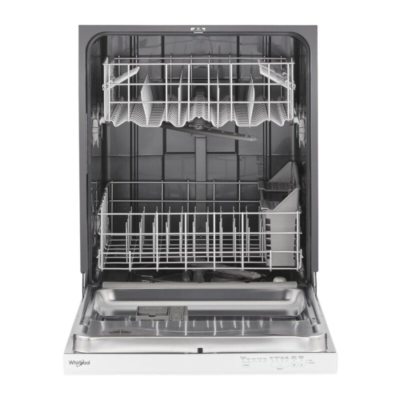 WHIRLPOOL Quiet Dishwasher with Boost Cycle and Pocket Handle - White (WDP540HAMW)