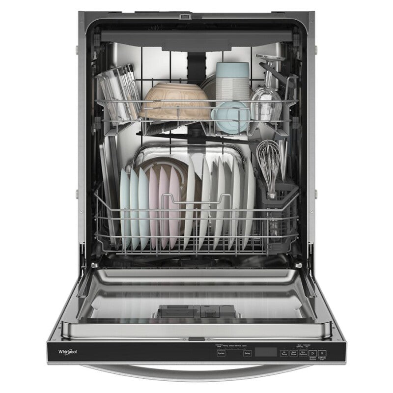 Whirlpool 44 dBA ADA Compliant Dishwasher Flush with Cabinets with 3rd Rack - Fingerprint Resistant Stainless Steel (WDT550SAPZ)