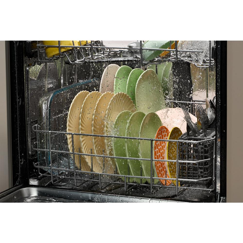 Whirlpool 24” Stainless Steel Dishwasher with AI Intelligent Wash - 47 dBA - Print Resist Black Stainless (WDT750SAKV)