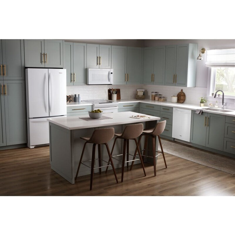 Whirlpool 24” Stainless Steel Dishwasher with AI Intelligent Wash - 47 dBA - White (WDT750SAKW)