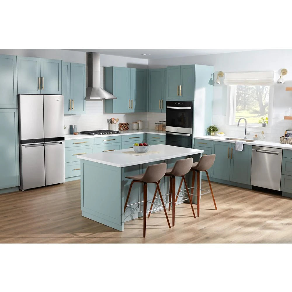 WHIRLPOOL 24” Stainless Steel Dishwasher with AI Intelligent Wash - 47 dBA - Fingerprint Resistant Stainless Steel (WDT750SAKZ)