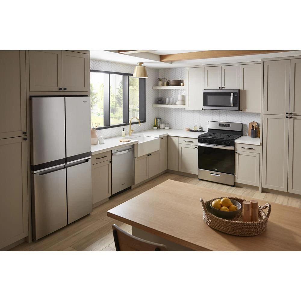 WHIRLPOOL 24” Stainless Steel Dishwasher with AI Intelligent Wash - 47 dBA - Fingerprint Resistant Stainless Steel (WDT750SAKZ)