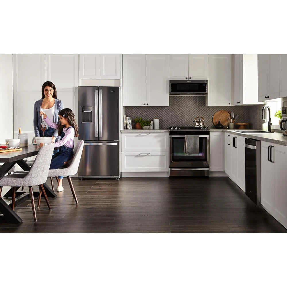 WHIRLPOOL 24” Stainless Steel Dishwasher with AI Intelligent Wash - 47 dBA - Fingerprint Resistant Stainless Steel (WDT750SAKZ)