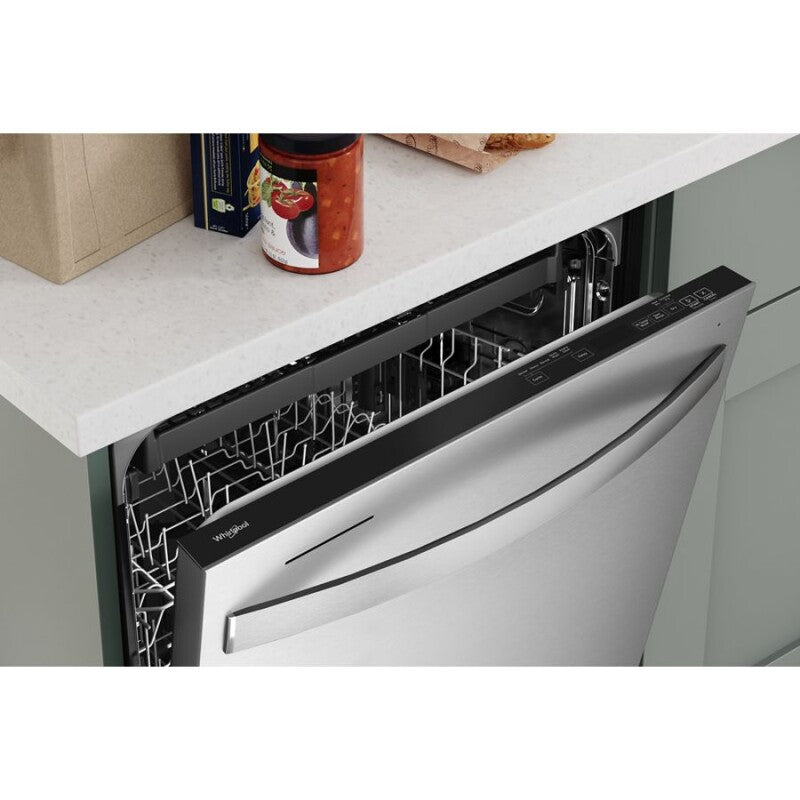 Whirlpool 24” Stainless Steel Dishwasher with AI Intelligent Wash - 47 dBA - Fingerprint Resistant Stainless Steel (WDT750SAKZ)