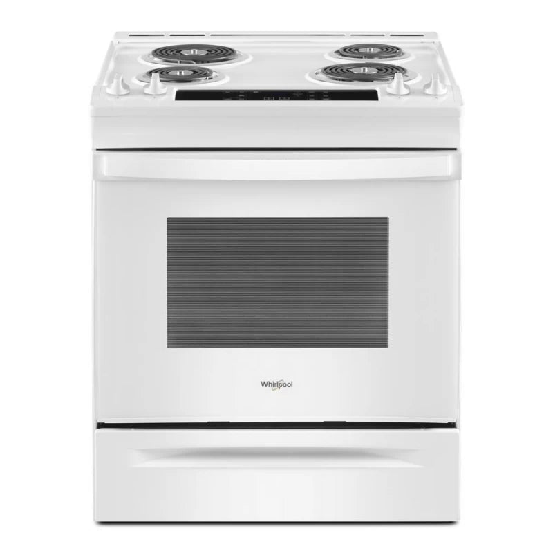 Whirlpool 4.8 Cu. Ft. Whirlpool® Electric Range with Frozen Bake™ Technology - White (WEC310S0LW)