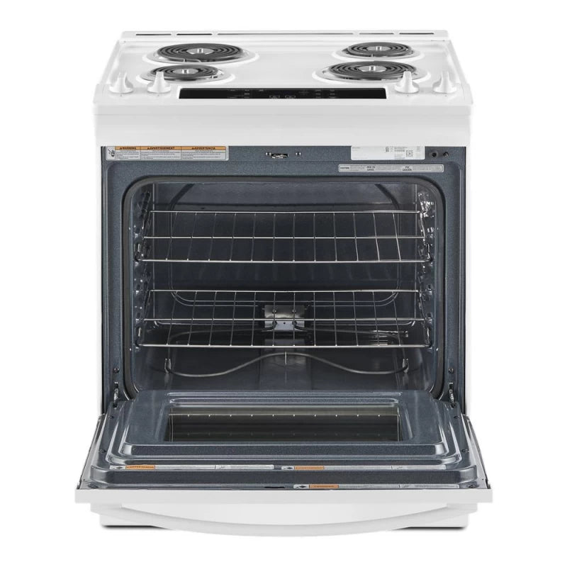 Whirlpool 4.8 Cu. Ft. Whirlpool® Electric Range with Frozen Bake™ Technology - White (WEC310S0LW)