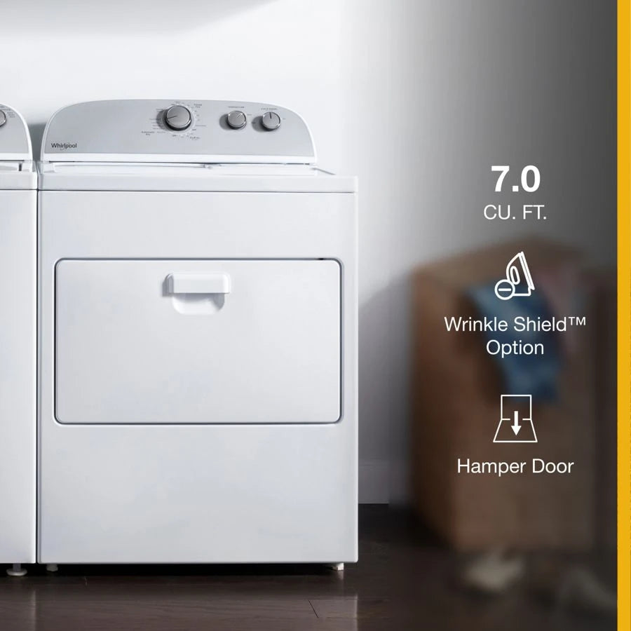WHIRLPOOL 7.0 cu. ft. Top Load Electric Dryer with AutoDry™ Drying System - White (WED4950HW)