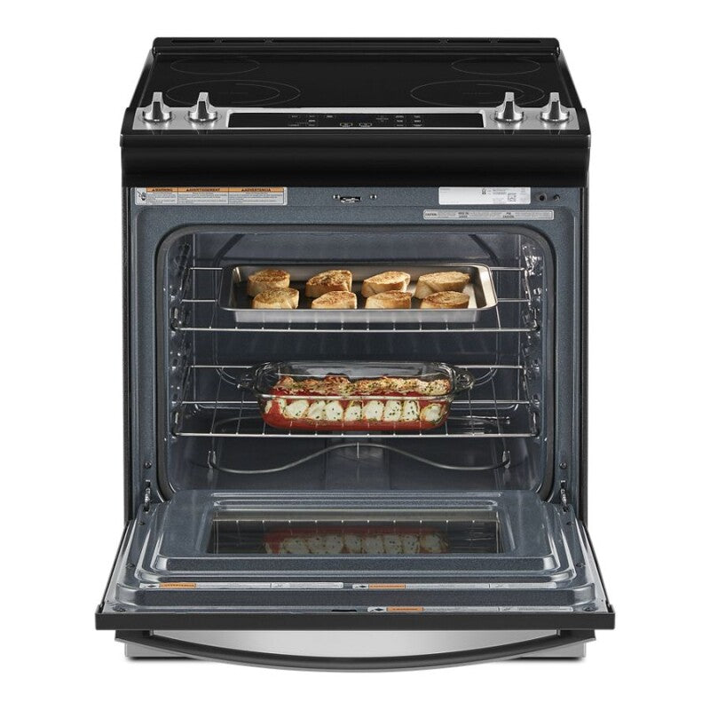 Whirlpool 4.8 Cu. Ft. Electric Range with Frozen Bake Technology - Stainless Steel (WEE515S0LS)