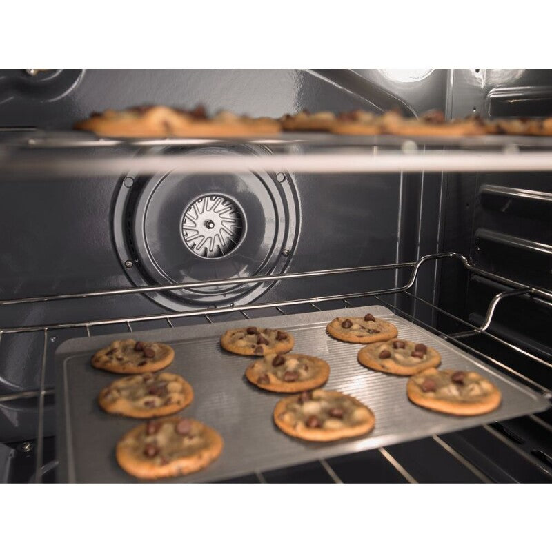 Whirlpool 6.4 Cu. Ft. Slide-In Electric Range with True Convection - Black-on-Stainless (WEE745H0FS)