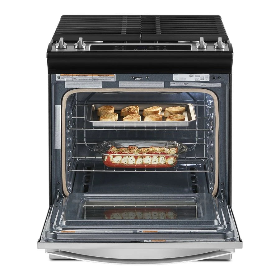 WHIRLPOOL 5.0 Cu. Ft. Whirlpool® Gas Range with Frozen Bake™ Technology - Stainless Steel (WEG515S0LS)