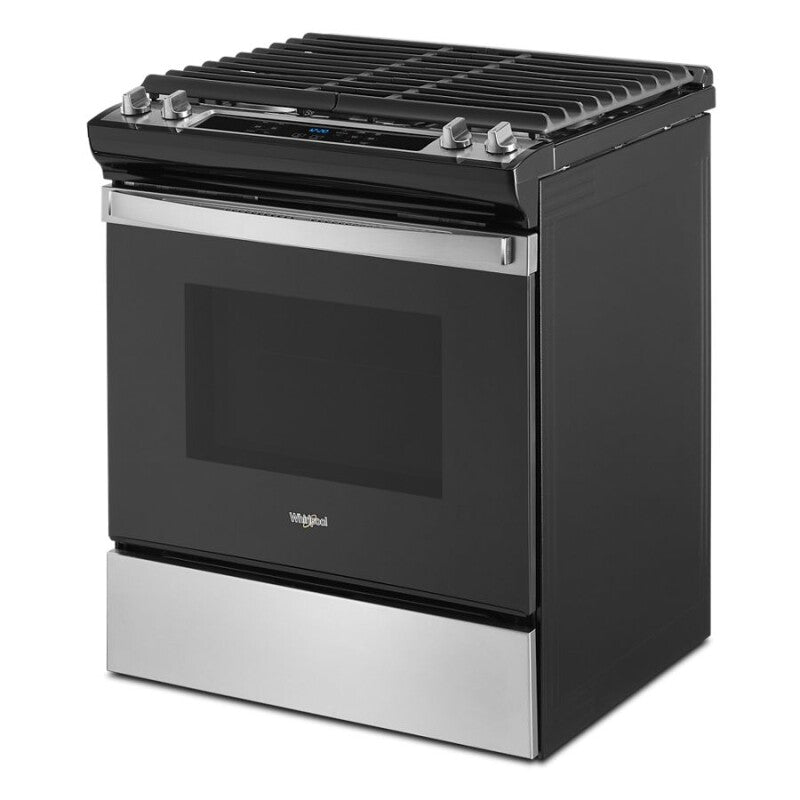 Whirlpool 5.0 Cu. Ft. Whirlpool® Gas Range with Frozen Bake™ Technology - Stainless Steel (WEG515S0LS)