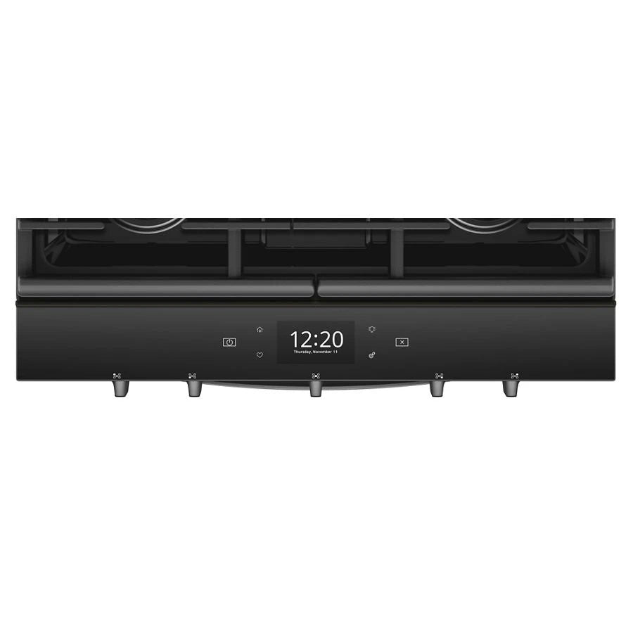 Whirlpool 5.8 Cu. Ft. Smart Slide-in Gas Range With Air Fry, When Connected - Black Stainless (WEG750H0HV)