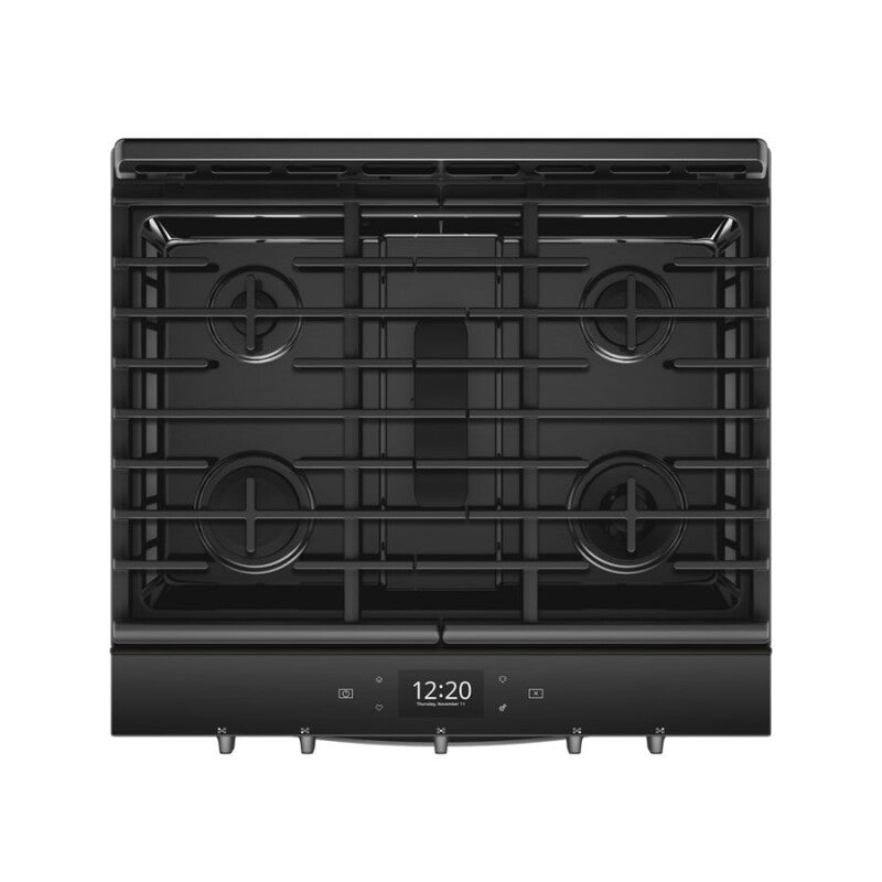 Whirlpool 5.8 cu. ft. Smart Slide-in Gas Range with Air Fry, when Connected - Black Stainless (WEG750H0HV)