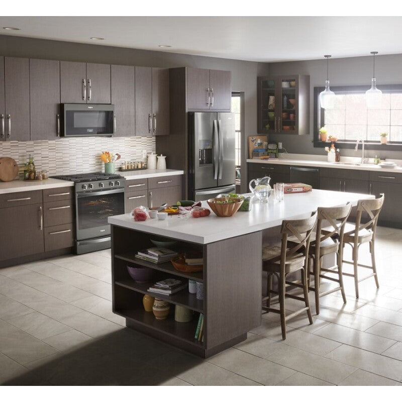 Whirlpool 5.8 cu. ft. Smart Slide-in Gas Range with Air Fry, when Connected - Black Stainless (WEG750H0HV)